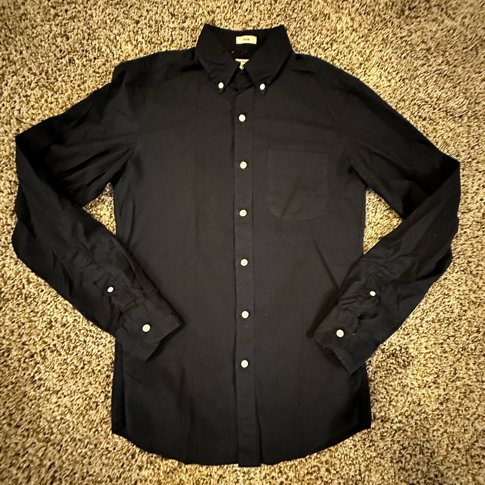 JCrew Men’s XS Dress Shirt Dark Navy